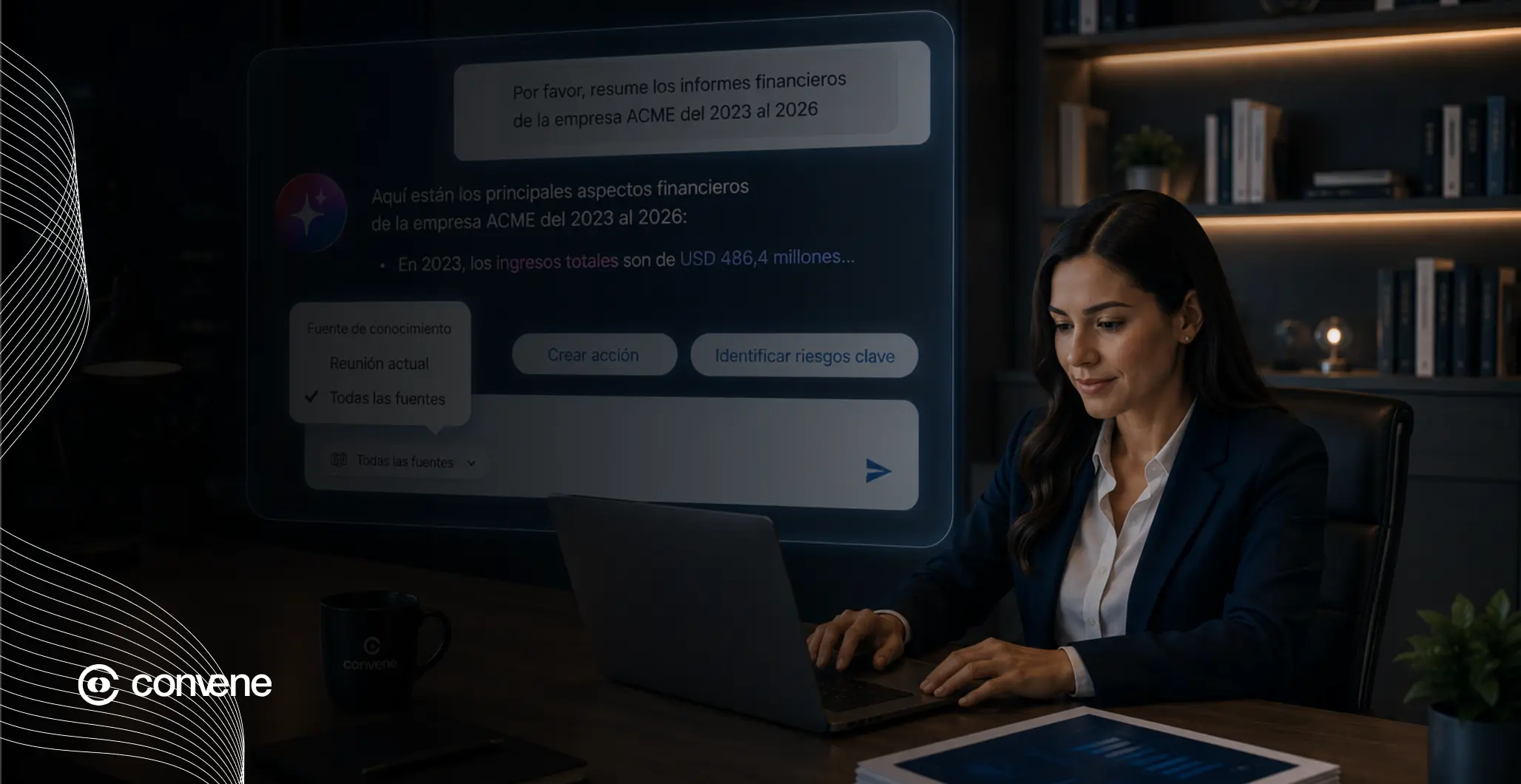 trabajando con inteligencia artificial para hacer resúmenes para gobiernos corporativos